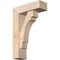 Ekena Millwork Merced Block Smooth Bracket w/ Offset Brace, Douglas Fir, 5 1/2"W x 16"D x 24"H BKT0604X16X24MRC05SDF - alternate 1